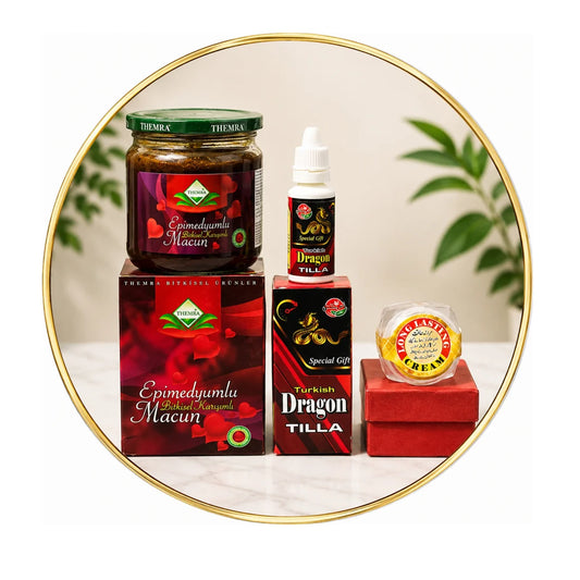 Original Turkish Bundle – Themra Majoon , Dragon Tilla & Long Lasting Cream