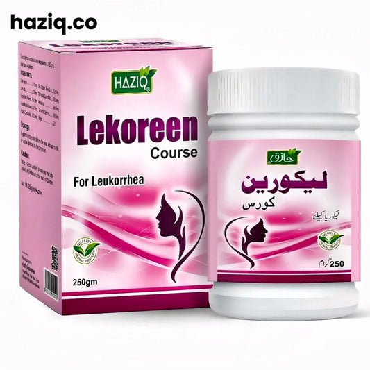 HAZIQ Lekoreen Course – Leucorrhea (Safed Pani) Herbal Solution | Herbalifes.pk