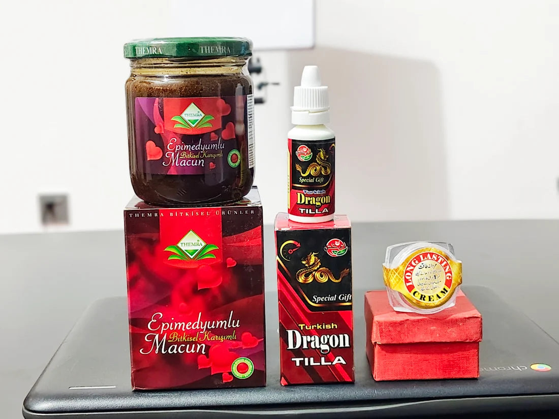 Original Turkish Bundle – Themra Majoon , Dragon Tilla & Long Lasting Cream